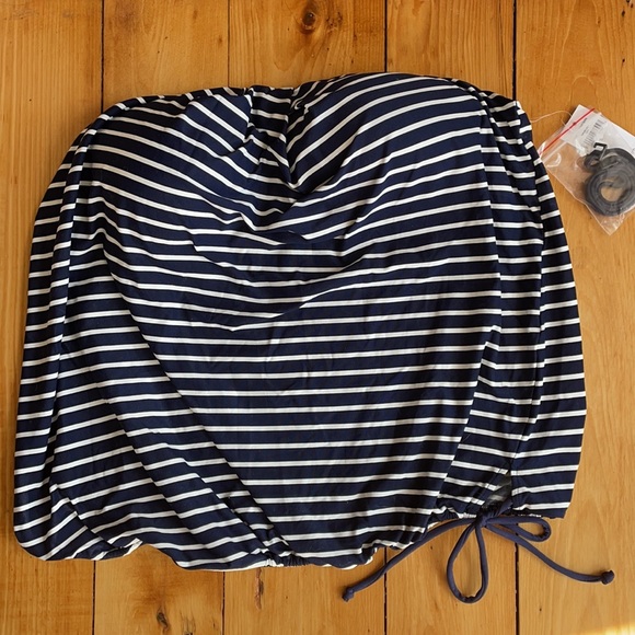 HOST PIC🎈GAP Maternity Navy/White Stripe Swim Top - Picture 2 of 5